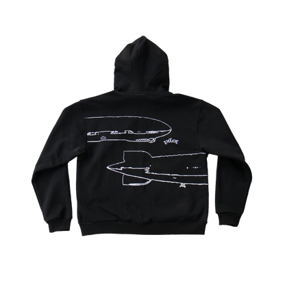Zeppelin Oversized Zip Hoodie